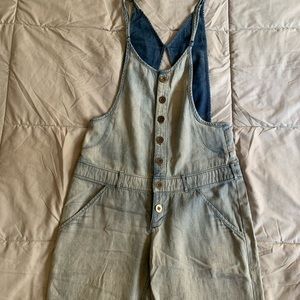 Free People Overalls Soft Denim